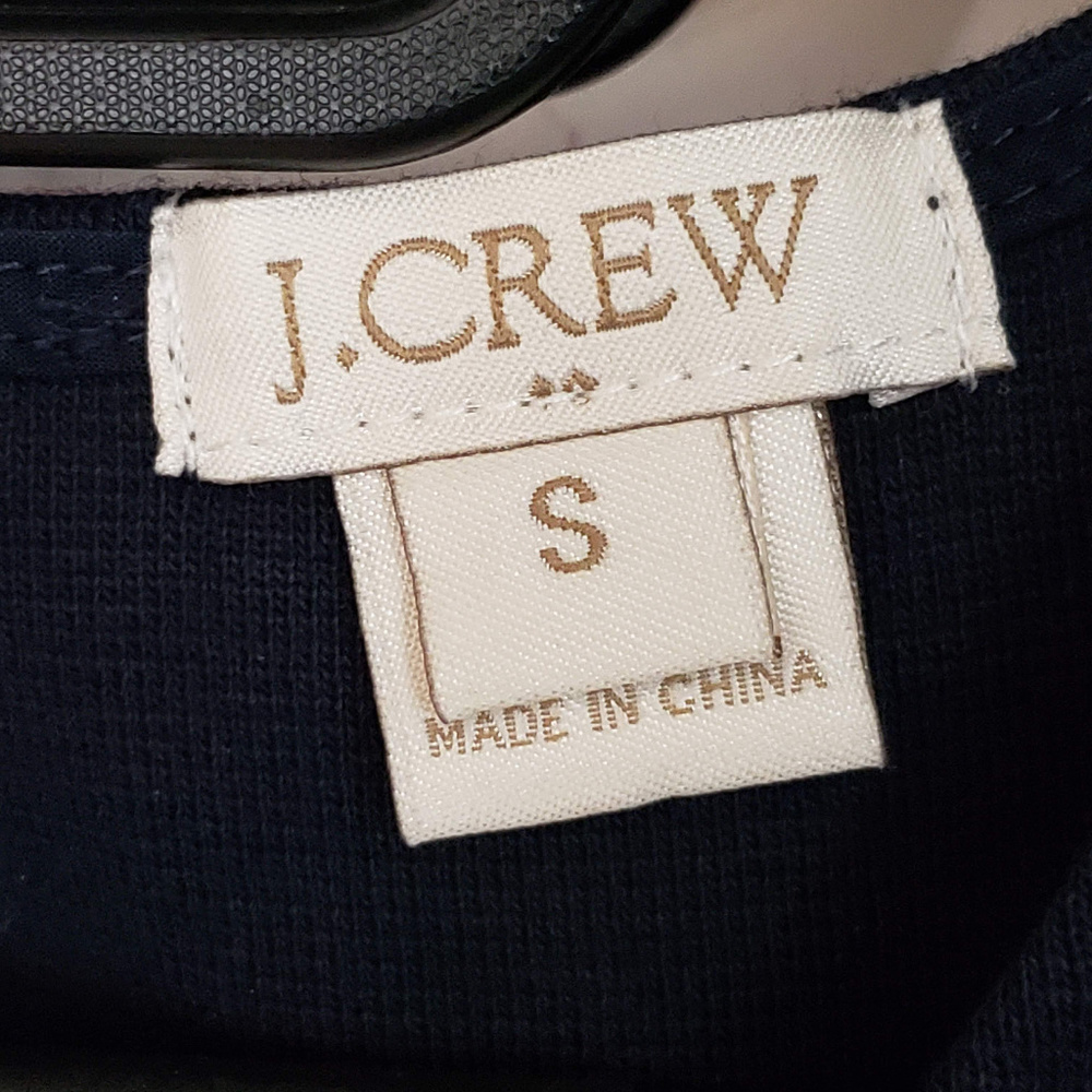 J. Crew Factory navy peplum tank top - Picture 4 of 4